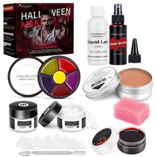 Halloween SFX Makeup Kit - 3 Ways Create Special Effect Stage THEATRICAL MAKEUP 