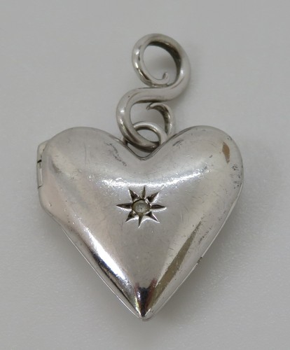 Sterling silver diamond - silver,