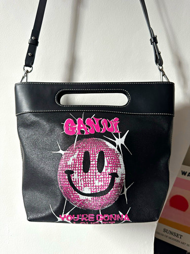 Ganni black smiley disco - ganni,