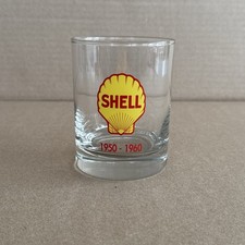 Vintage Shell Gas Oil Station Old Fashion/Whiskey Glass 1950 - 1960 Cars Auto