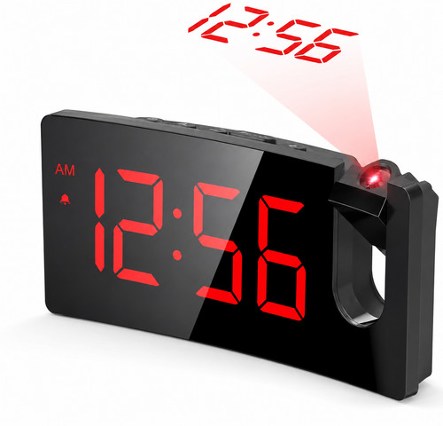 Digital projection alarm clock - digital,