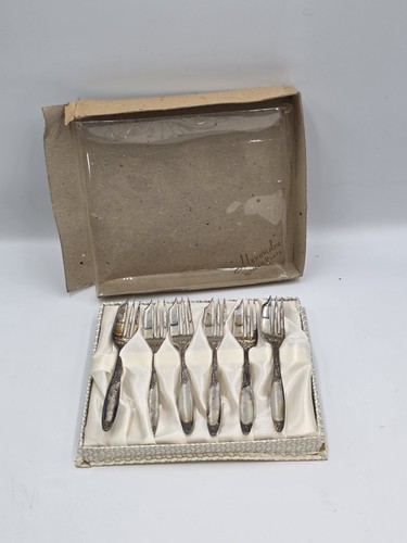 Vtg yeoman silver plate rose - vtg, 6