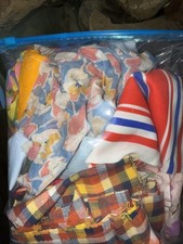 3 Lbs vintage fabric scraps