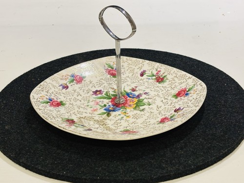 Vintage cake stand chintz - vintage,