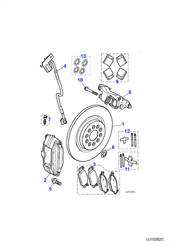 Jaguar caliper mounting bolt - jaguar,