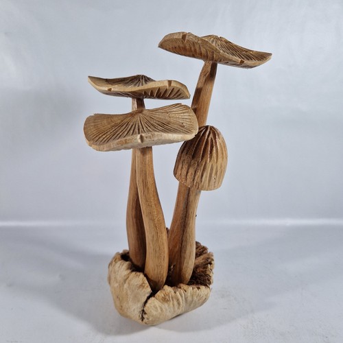 Wooden hand carved flat - carved, top