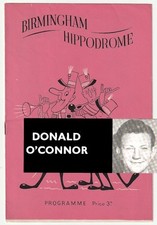 1951 Birmingham Hippodrome Theatre variety programme Donald O'Connor & MAGIC   j