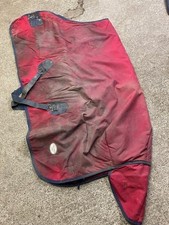 Fal-Pro 6'0 Viking 350gms heavy weight horse turnout waterproof rug red (used)