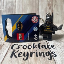 Lego DC Batman Keyring / Keychain - NEW Black 'Rubber' Suit - 854235