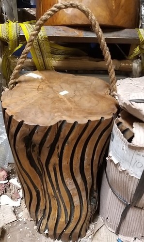Tiger reclaimed teak root - teak,