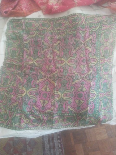 Large square silk scarf 60x60 - silk,