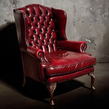 Red Leather Chesterfield