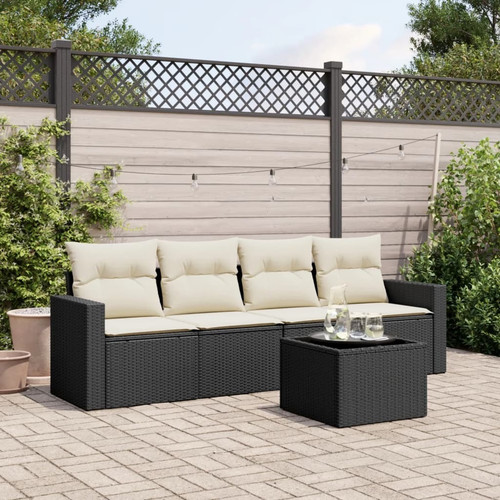 Garden sofa set black - set,