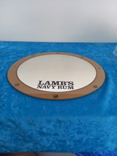 Lambs Navy Rum Vintage Pub Mirror Lamb's Advertising Collectable