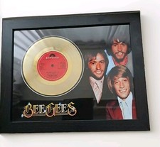 Bee Gees Poster Art Metalized Record Music Memorabilia Plaque Art Massachusetts 