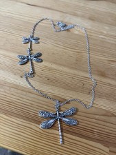 Silver Dragonfly Necklace