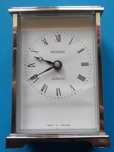 Vintage carriage clock silver - vintage,