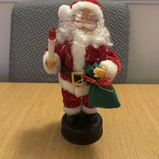 Vintage musical santa - musical, 24cm