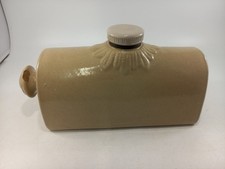 Denby Stoneware Ceramic Hot Water Bottle Screw Top Bed Warmer Vintage Defect 