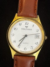 Waltham Quartz Watch Gold Tone