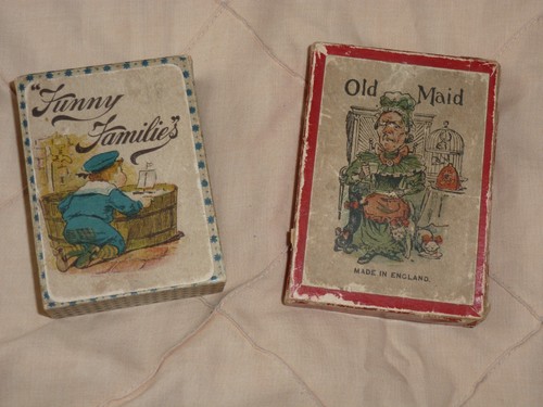 Vintage card games old maid - vintage, games,