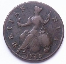 1739 George II Halfpenny