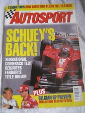 AUTOSPORT MAGAZINE AUG 1999 FERRARI'S TITLE DREAM BELGIAN GP PREVIEW MIKA EDDIE