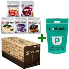 Tassimo Coffee Pods Cases of 5