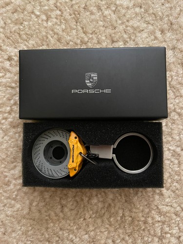 Porsche keychain yellow brake - porsche,