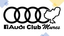 AUDI logo ring facebook group fun club mures sticker decal 20cm