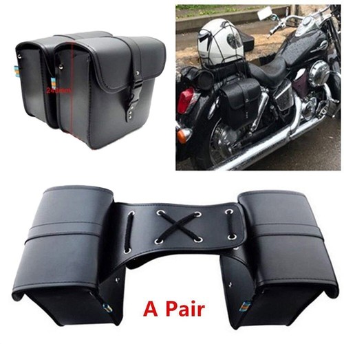 2pcs leather motorcycle pouch - motorcycle,