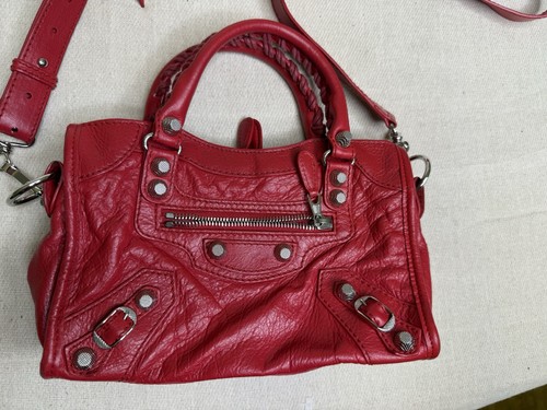 Balenciaga mini city rouge - balenciaga,