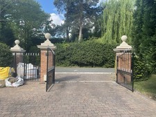 Decrotive Iron Driveway Gates
