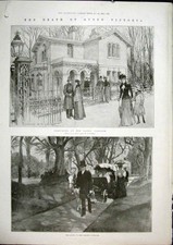 Old Antique Print Death