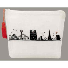 Le Bonheur des Dames bag counted petit point kit "Pochette Left Bank", 19x13x4cm