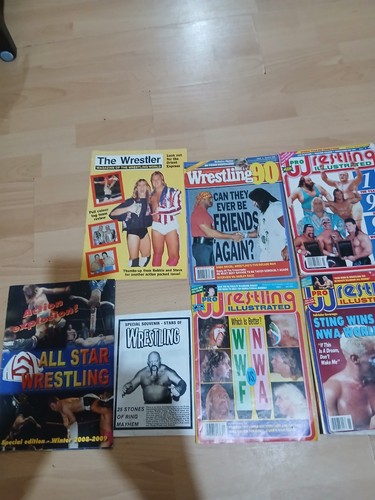 Vintage wrestling magazine lot - wrestling,