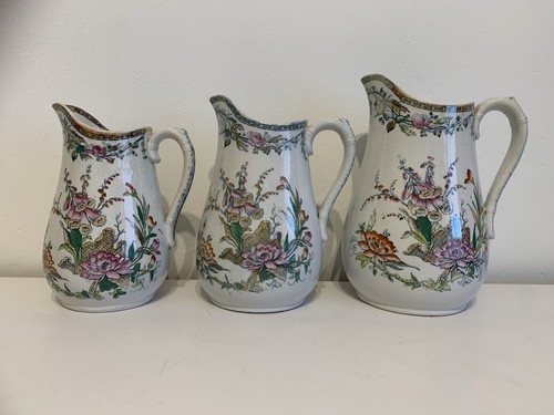 Porcelain jugs set 3 - porcelain, of