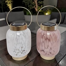 Solar LED Glass Lantern