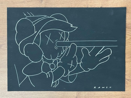 Kaws drawing and painting - drawing,