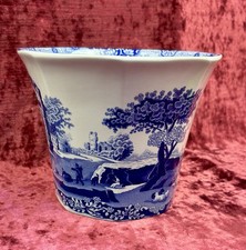 A Lovely Spode Italian Flared Plant Pot. Made In England. Excellent.