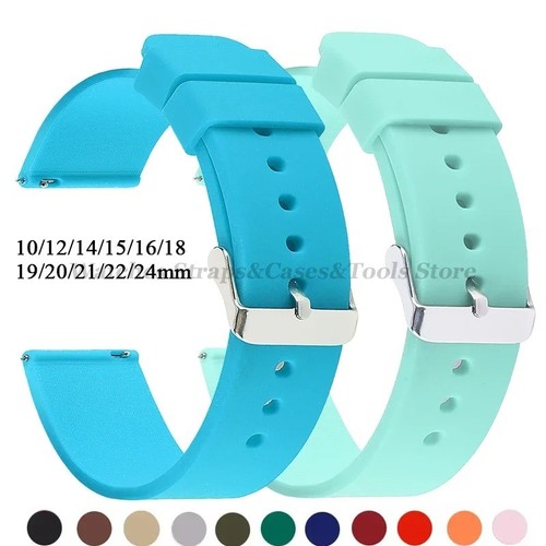 Silicone rubber watch strap - rubber,