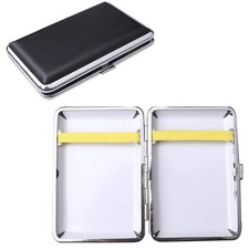 Cigarette Case Leather Tin