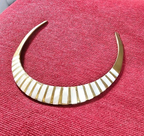 Vintage brass mother pearl - vintage,