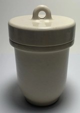 Vtg Double Egg Coddler Ceramic