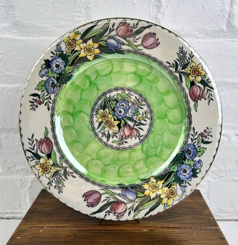Vintage maling floral serving - floral,