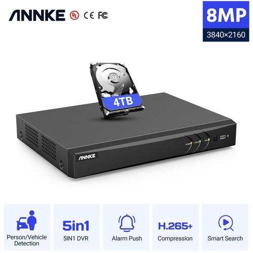 Annke 8ch 8mp 265 - 8ch, hd