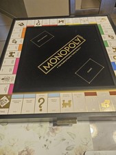 Black Wooden Monopoly Deluxe