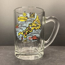 Vintage Cornwall Map MINIATURE