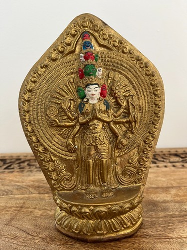 Brass buddha 1000 armed - 8",