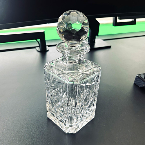 Crystal square decanter - crystal,